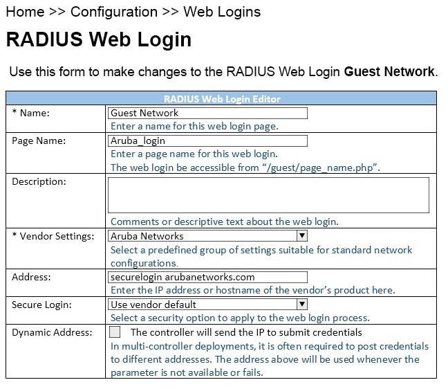 FACEBOOK] Social Login ClearPass Require Field unavailable