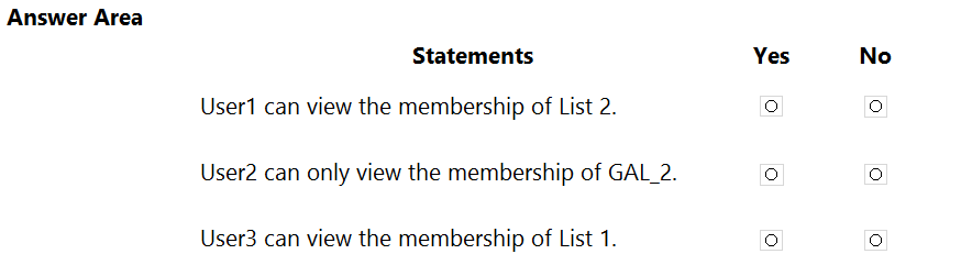 MS-203 Test Question