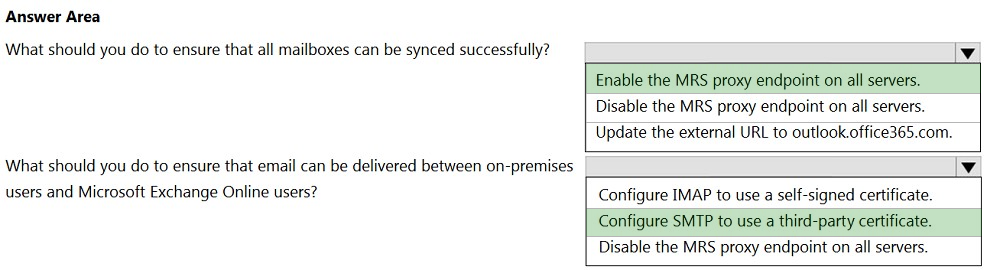 Exam MS-203 topic 3 question 8 discussion - ExamTopics