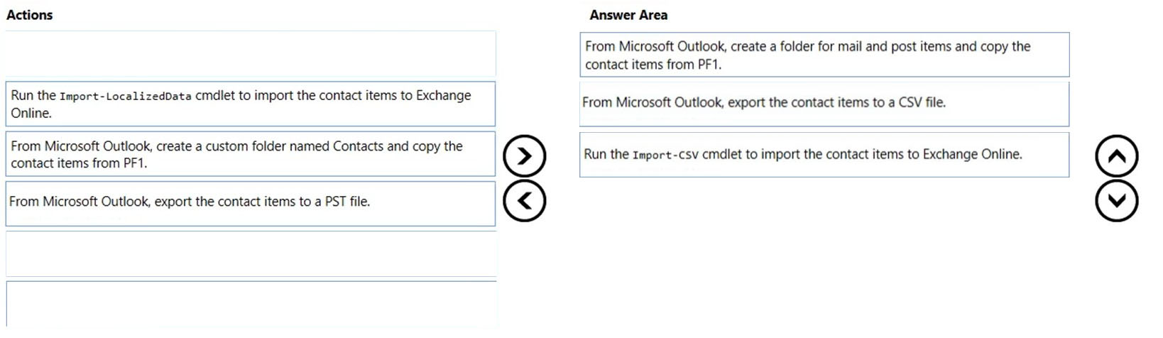 MS-203 New Dumps Questions